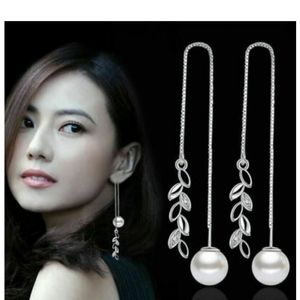 925 SILVER LONG THREADER EARRINGS